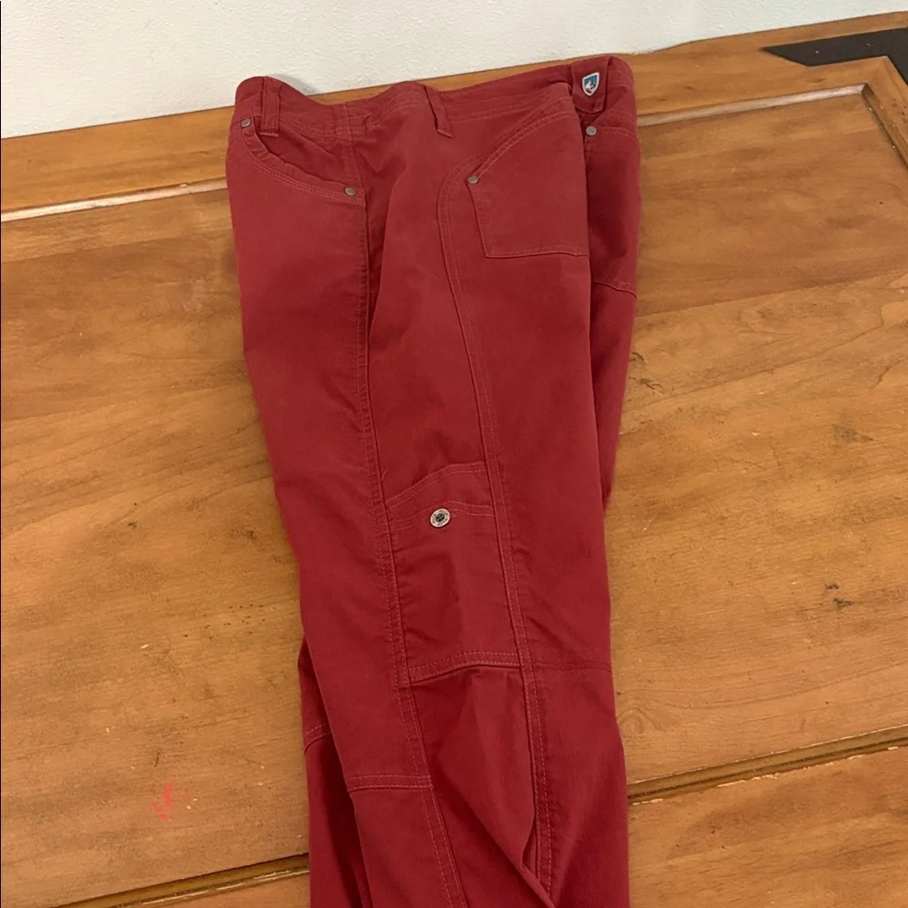 Kuhl Brick Red Red Cargo Pants Size 4